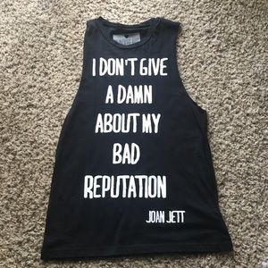 Bad Reputation/Joan Jett sleeveless tank 🦇